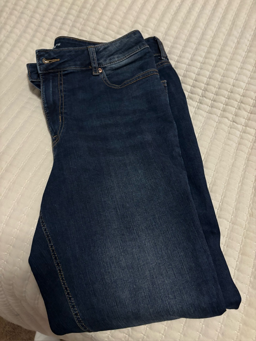 Women's Maurices High Rise Curvy M Jeans in Dark Blue